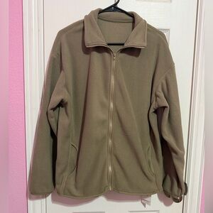 NWT DAZY Drop Shoulder Zipper Fleece Jacket